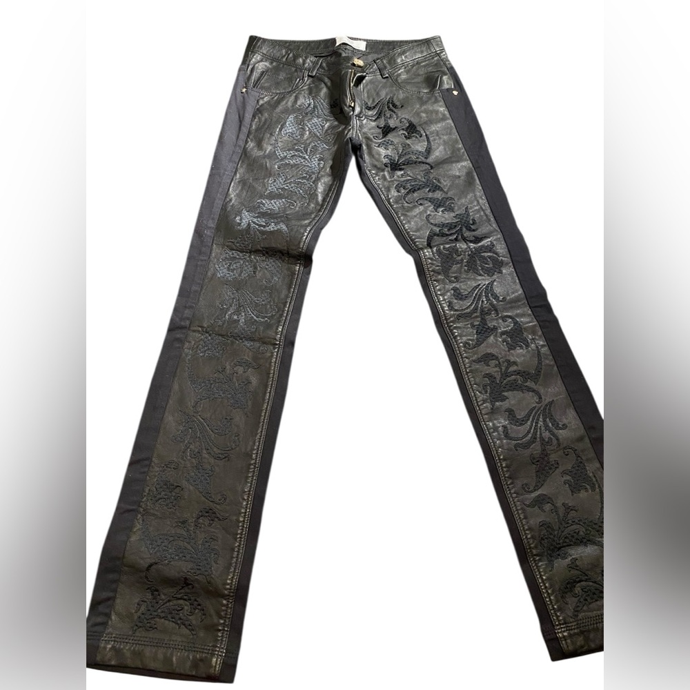 Versace Black Kids Bottoms with Intricate Design